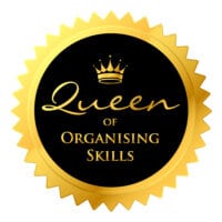 Queen of Organising Skills_F JPG Business award badge