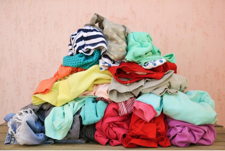 chronic disorganisation pile of clothes
