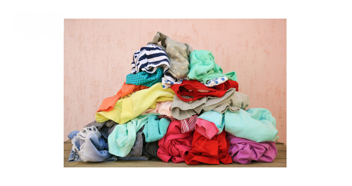 Pile of clothes, typical of Chronic Disorganisation